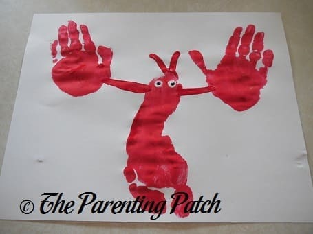 L Is for Lobster Handprint-Footprint Craft